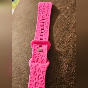 20 mm hot pink leopard watchband